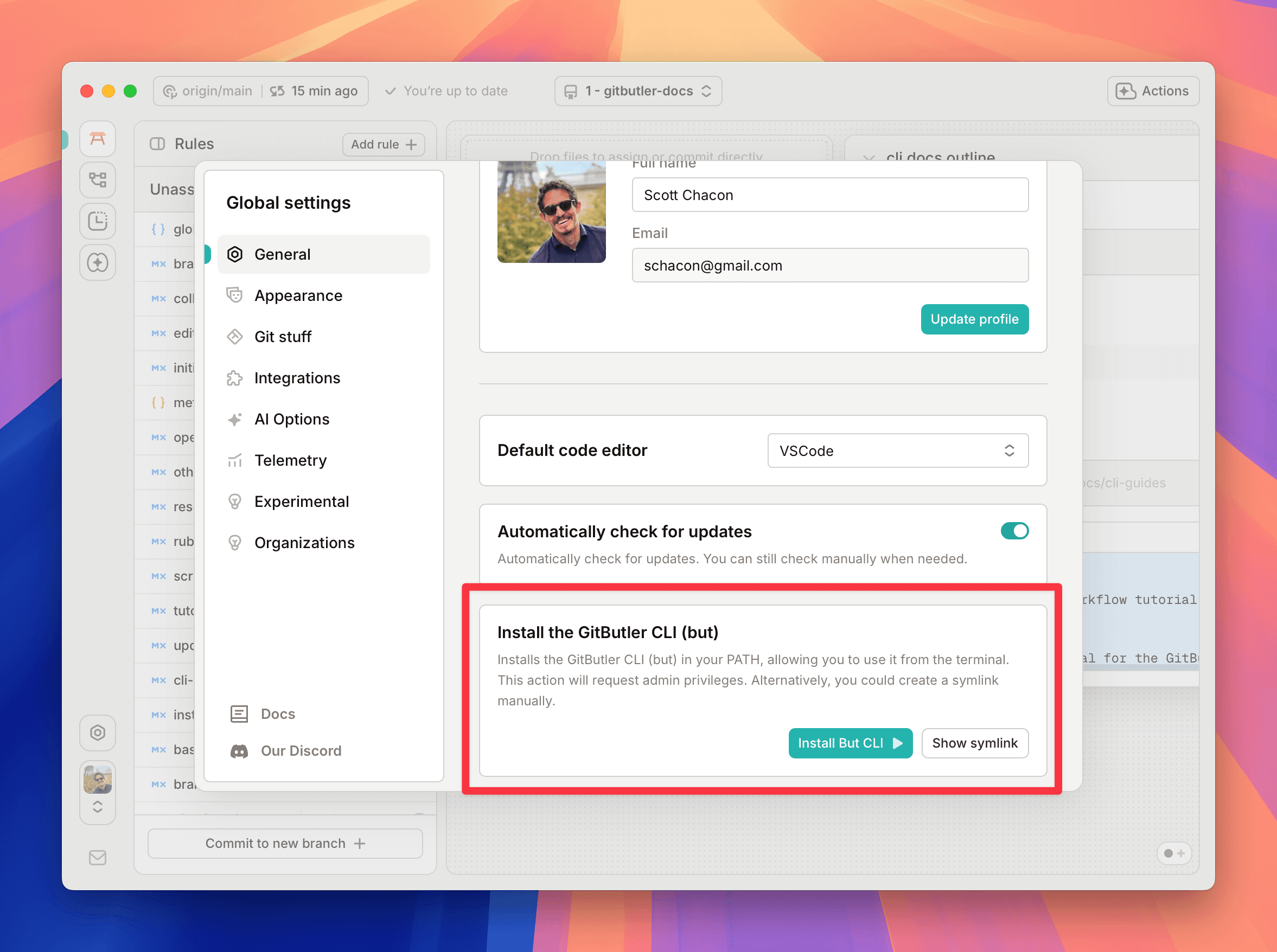 How to install the GitButler CLI